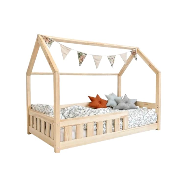 Mia&Lou Huisbed Met Barrière Lily Naturel 80 x 160 cm