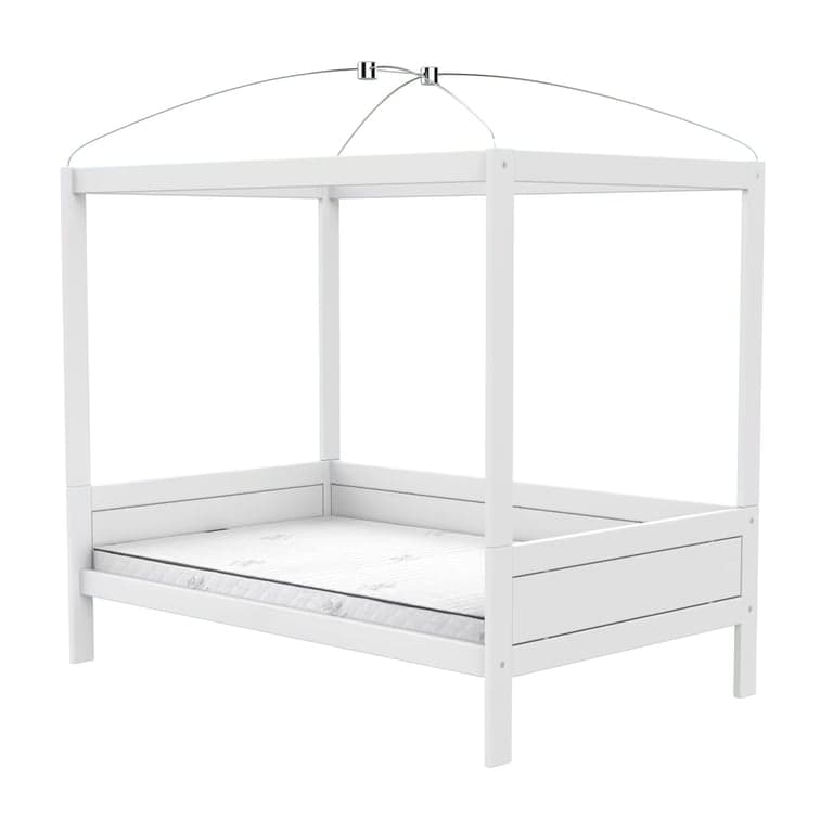 LIFETIME Kidsroom Vier Hemelbed 120 x 200 cm Wit Premium