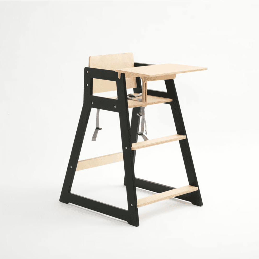 Duck Woodworks Kinderstoel Zwart