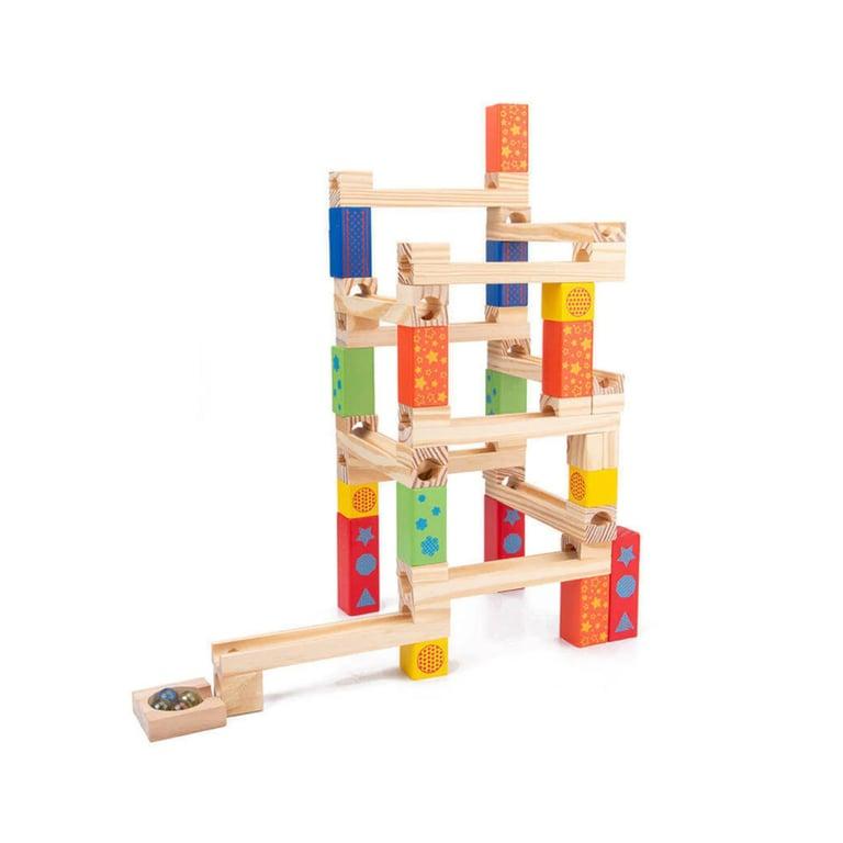 Montessori Clever Toys Box Houten Knikkerbaan