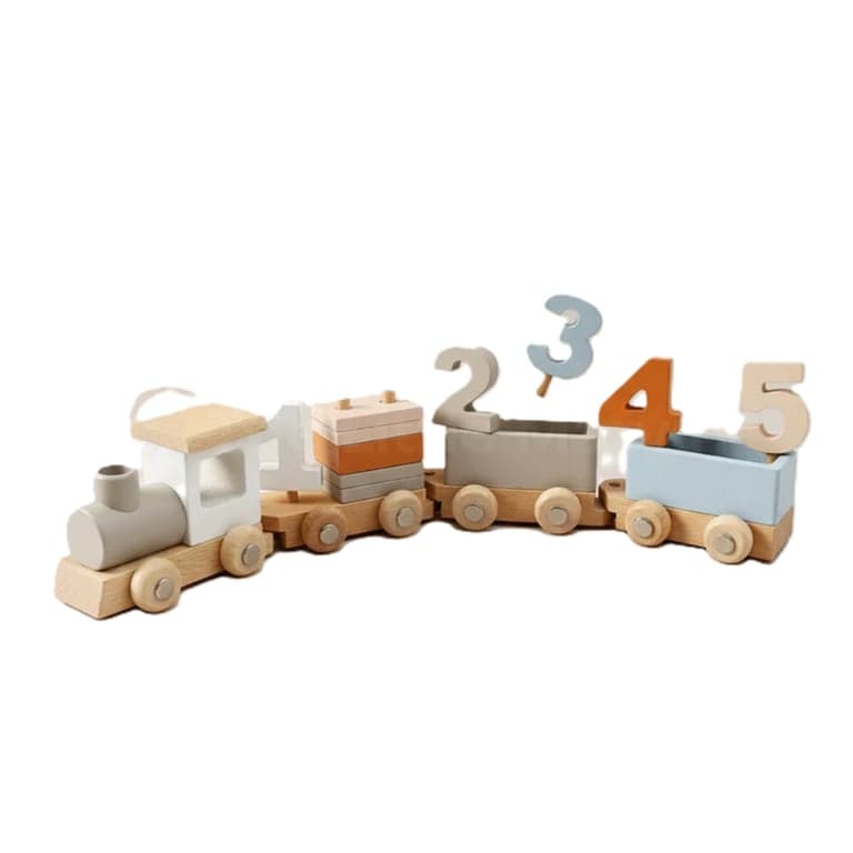 The Little Marvin Montessori Houten Treinset