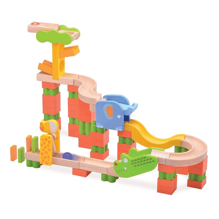 Montessori Top Right Toys Marble Run Building Blocks