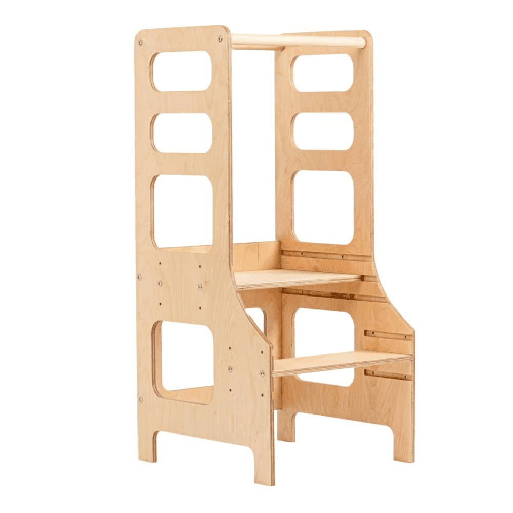 Duck Woodworks Verstelbare Peutertoren Naturel Hout