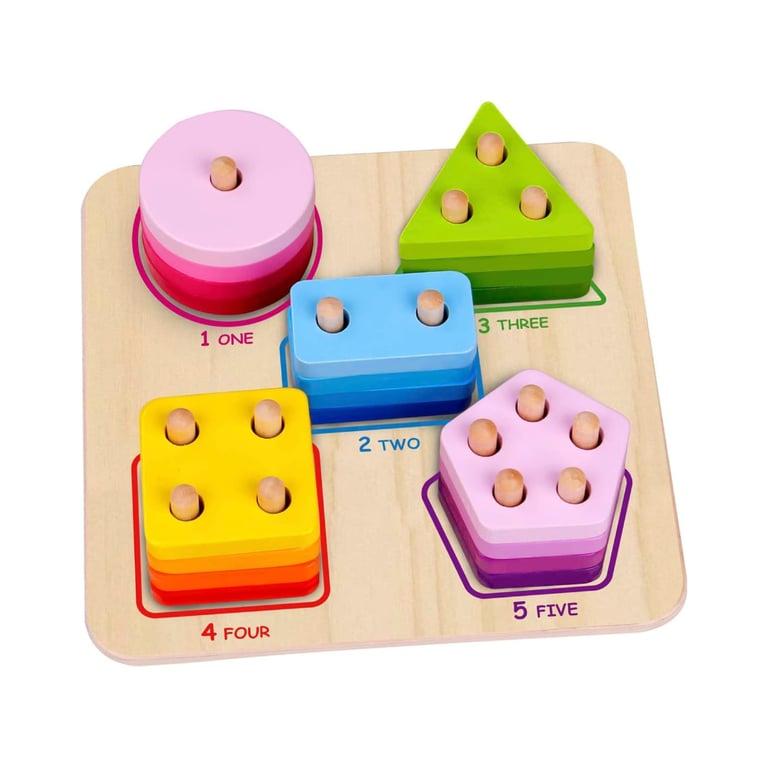 Montessori TOOKYLAND Houten Geometrische Vormenstoven