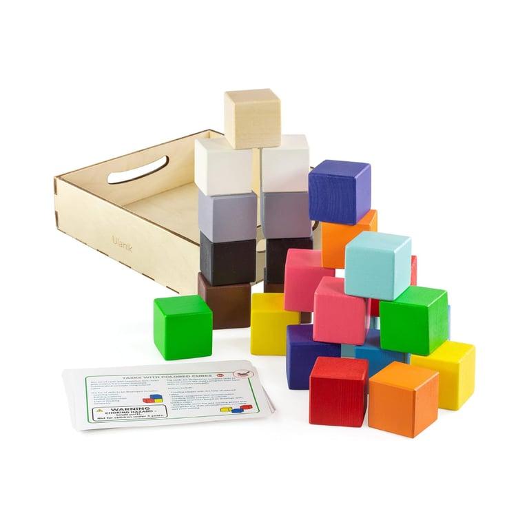 Montessori Ulanik Grote Gekleurde Houten Bouwstenen