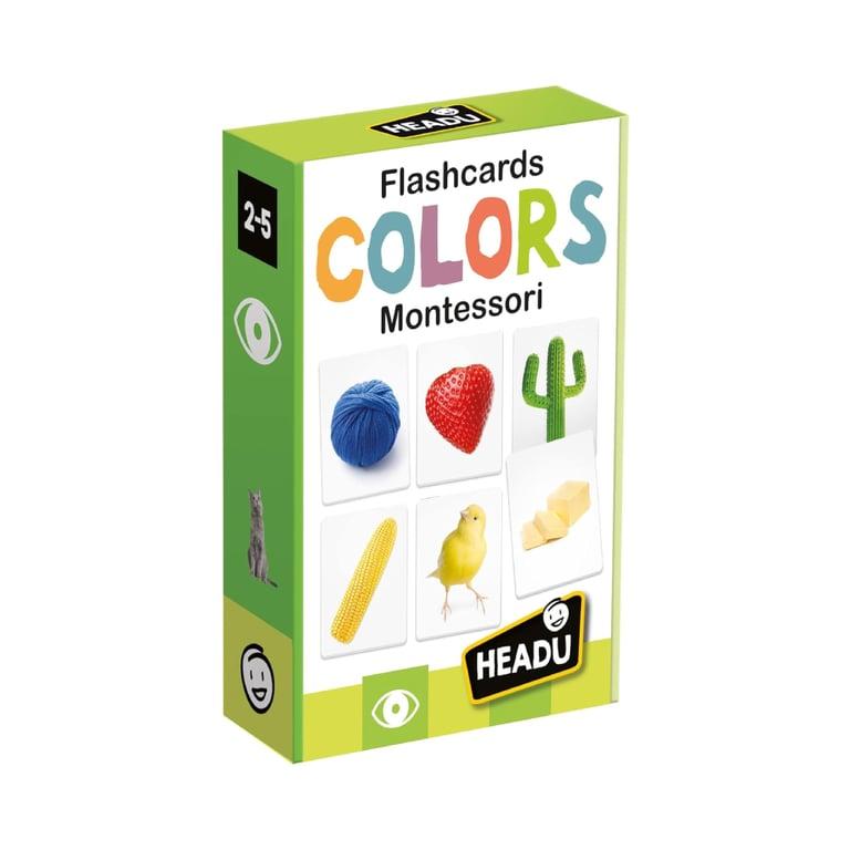 Montessori Headu Kleuren Flash Kaarten (Engelstalig)