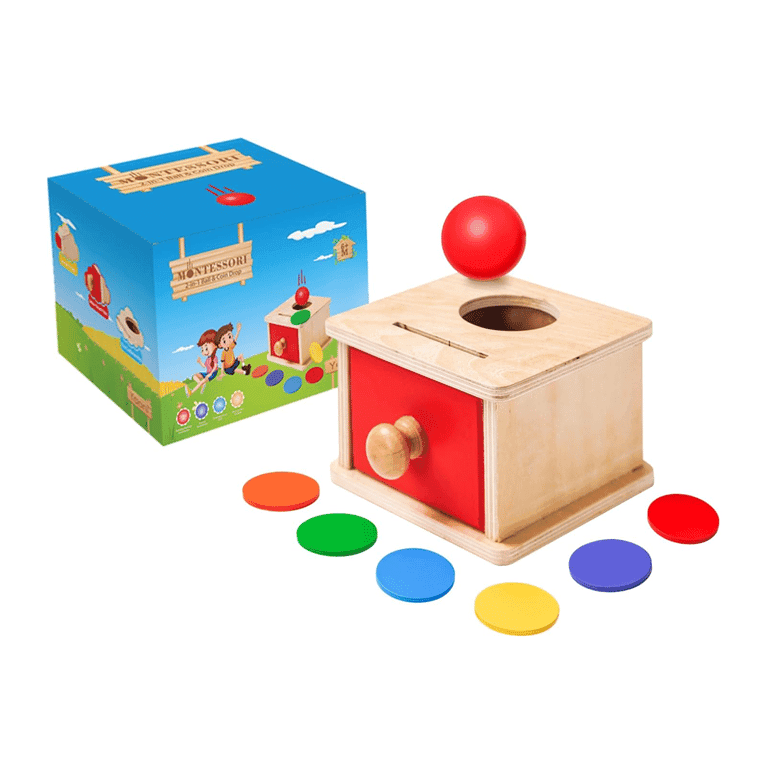 Montessori Yaani 2-in-1 Bal en Munt Werp Doosje