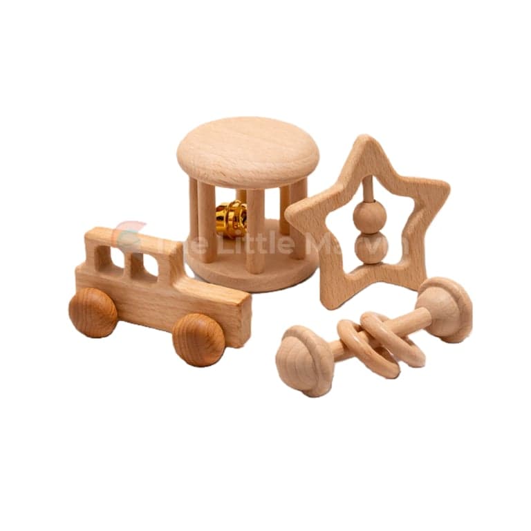 The Little Marvin Montessori Babyrammelaars Auto-Ster