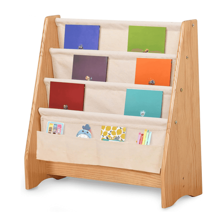 Montessori KRAND Sling Boekenplank met Canvas Hoezen Basic