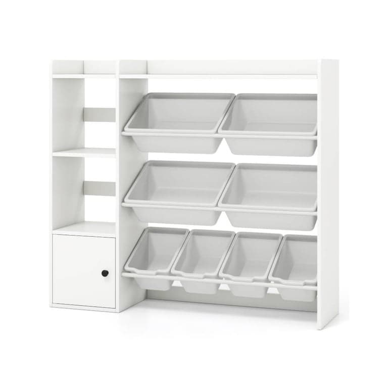Costway Grote Speelgoedopbergplaats 111,76 CM Wit