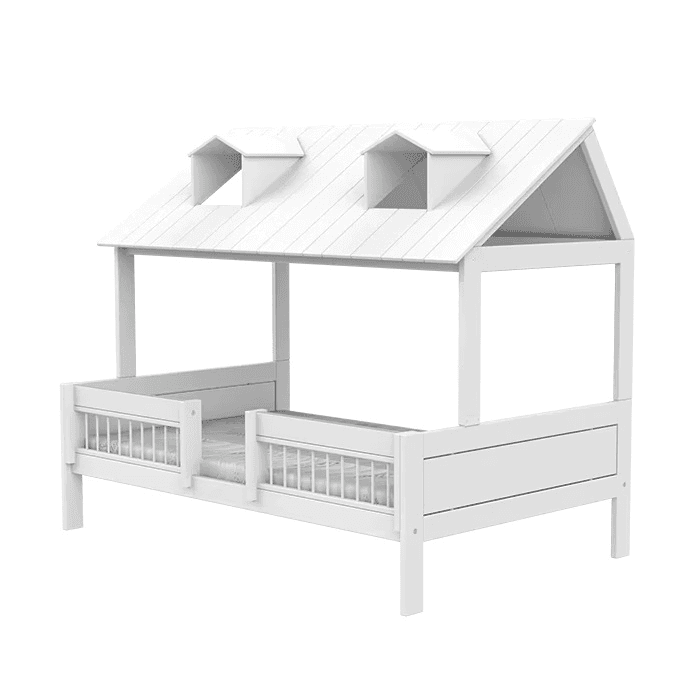 LIFETIME Kidsroom Strandhuisje Bed 120 x 200 cm Wit Premium
