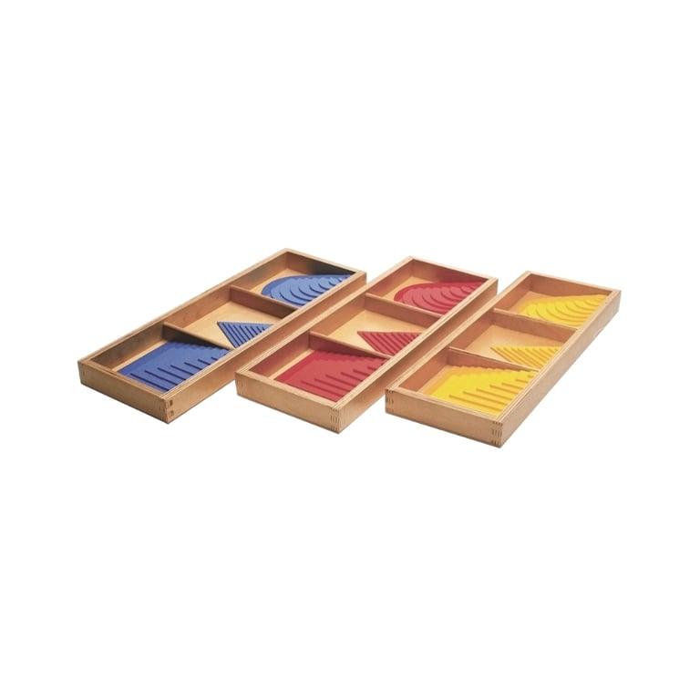 Montessori Alison's Montessori Circles, Squares and Triangles Complete Set Premium Quality