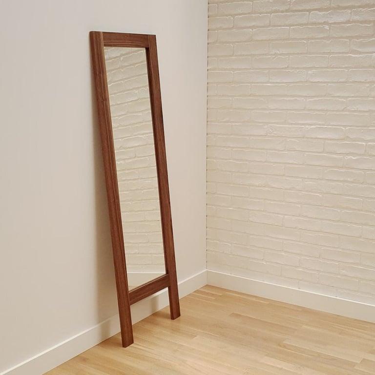 Montessori Forrest FD Freestanding Walnut Framed Mirror