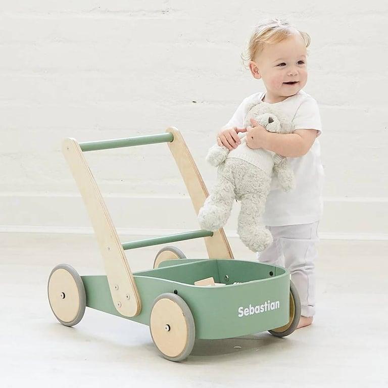 Montessori HipKids Montessori Loopwagen Olijf