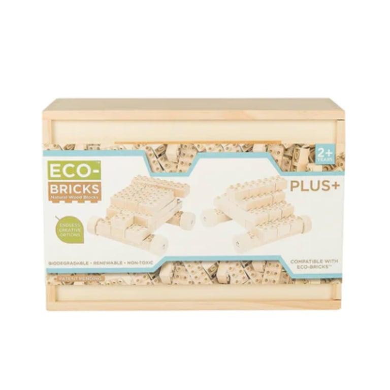 Montessori Once Kids Eco-Bricks Plus+ Houten Bakstenen 42 Delig