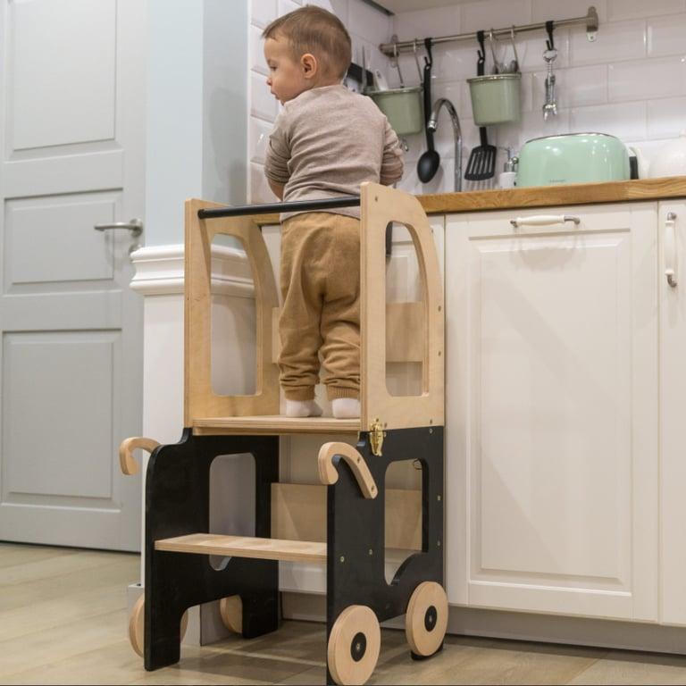 Montessori Family SCL Trolley Leertoren Natuurlijk Zwart