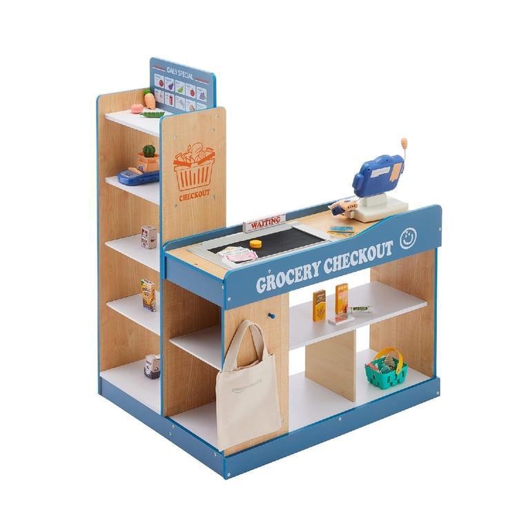 Montessori Amazon Basics Boodschappen Speelgoed Kassa met Winkelwagen