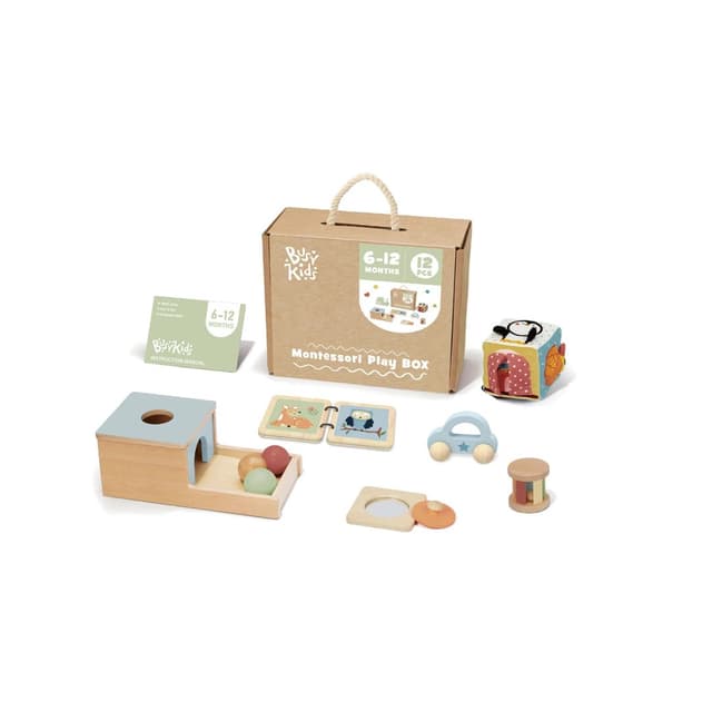 Busy Kids Montessori Speelbox Set 6-12 Maanden
