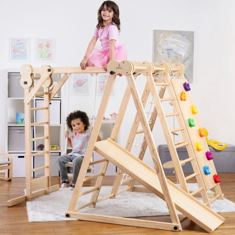 Avenlur Kastanje 8-in-1 Jungle Gym Groot Binnen