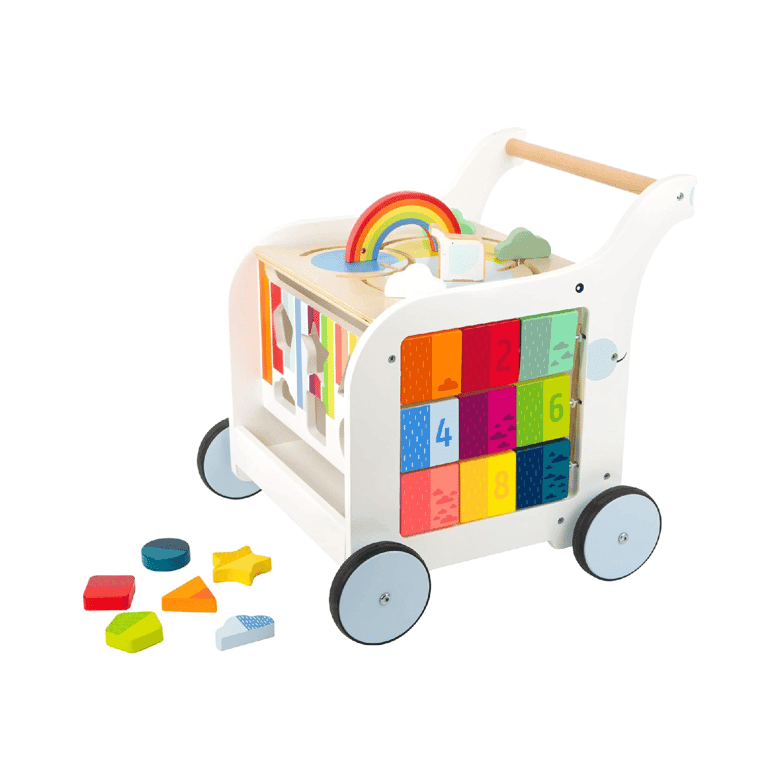 Montessori Small Foot Loopwagen Olifant