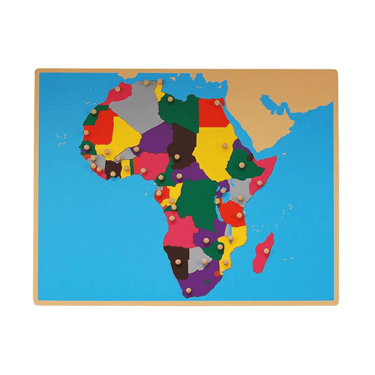 Montessori Kid Advance Montessori Puzzel Kaart van Afrika