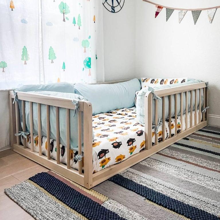 Montessori Simply Sori Vloerbed met Relingen en Latten Vol Natuur