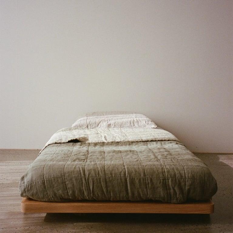 The Purc Shop The Austin Bed Double Natural Wash