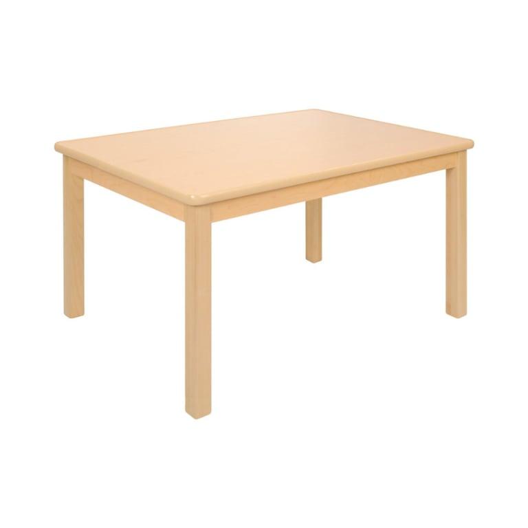 Montessori Kaplan Early Learning Carolina Laminaat 61 x 91,4 cm Rechthoekige Tafel in Gevarieerde Hoogtes met 4 Zitplaatsen en 45,7 cm Poten