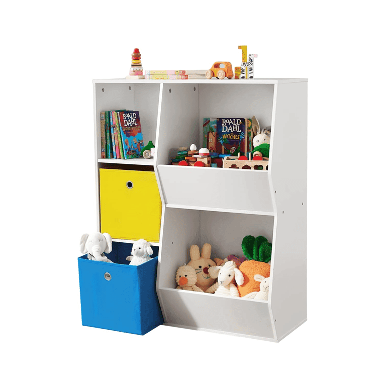 Montessori SONGMICS 3 Planken Speelgoed Opberg Organizer Wit