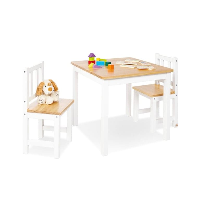 Pinolino Tafel- en 2 Stoelenset Fenna Wit Naturel
