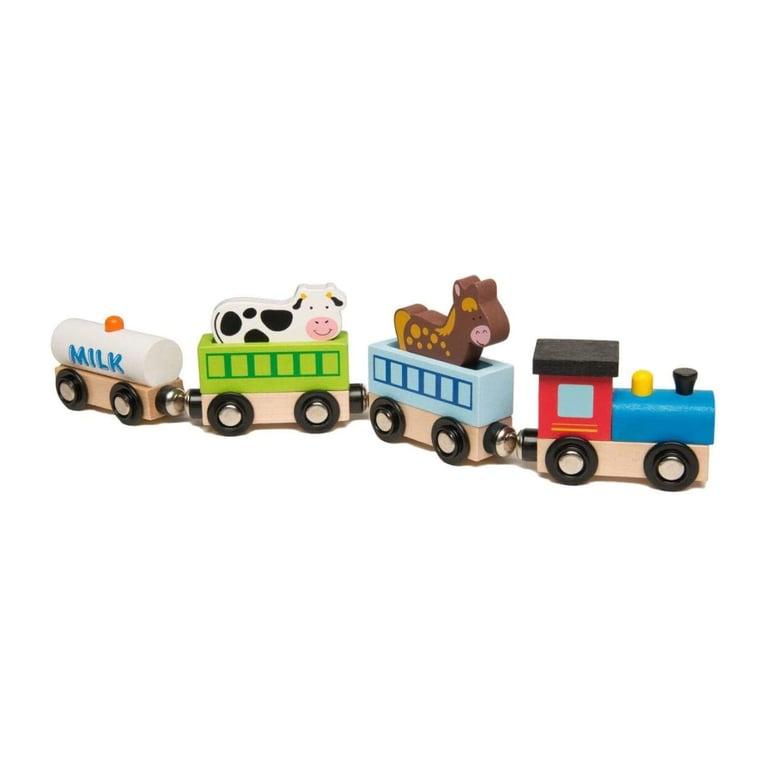 Montessori The Original Toy Company Houten Speelgoedtrein Speelset - Dierenboerderij Trein