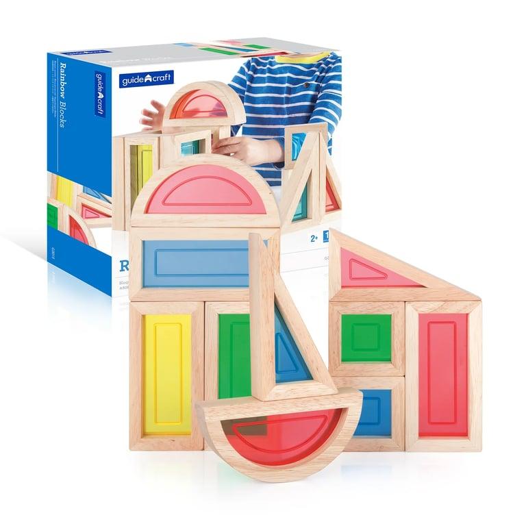 Montessori Guidecraft Regenboogblokken 10-delige Set