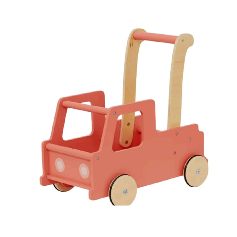 Moover Loopwagen Roze Plat Verpakt (Voor Ervaren Lopers 18+ Maanden)