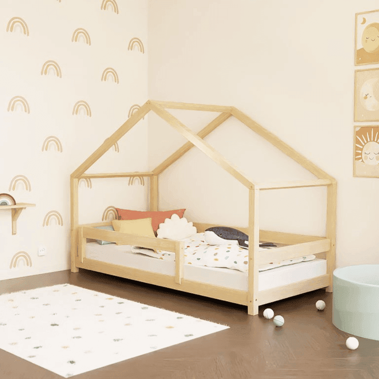 Benlemi Huisbed Lucky met Stevige Reling Natuurlijke Uitstraling 120 x 200