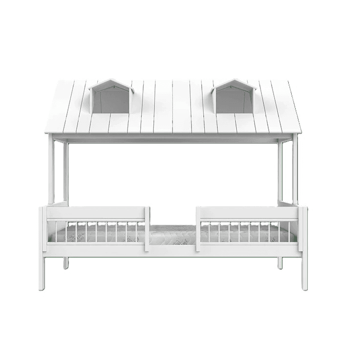 LIFETIME Kidsroom Strandhuisje Bed 140 x 200 cm Wit Premium