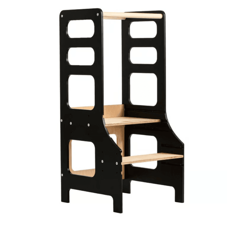 Duck Woodworks Verstelbare Peutertoren Zwart