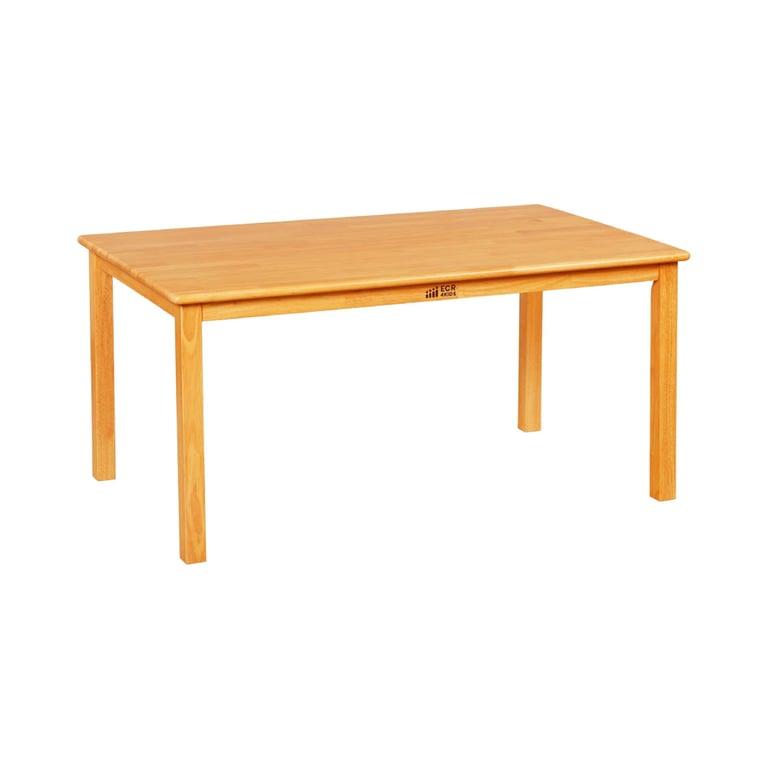 Montessori ECR4Kids 76,2 x 122 cm Rechthoekige Hardhouten Tafel Met 56 cm Poten Natuurlijk