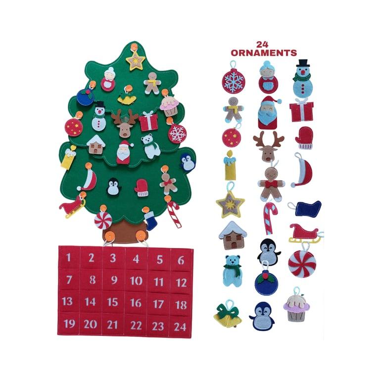 Montessori Leo Felt Books Handgemaakte Kerstmis Boom Advent Kalender