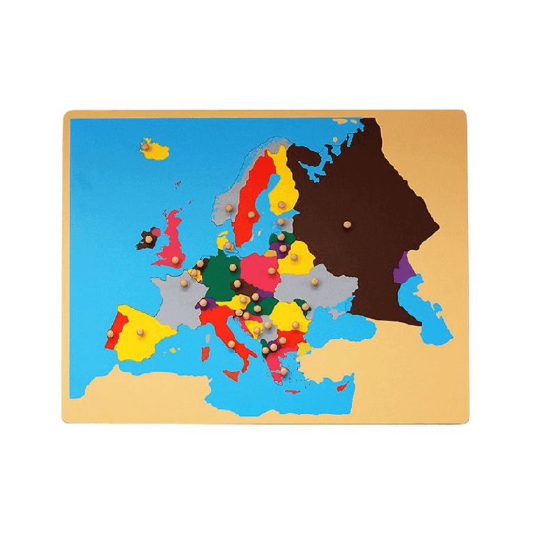 Montessori Kid Advance Montessori Puzzelkaart van Europa