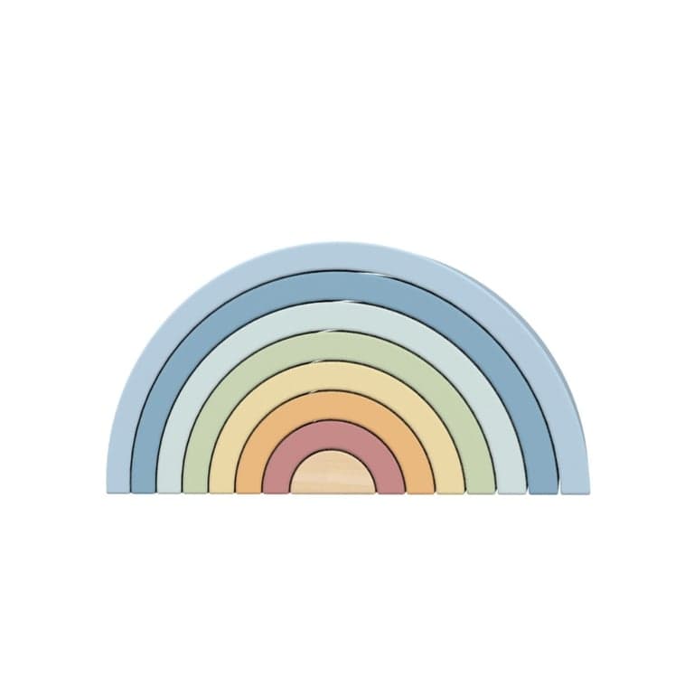 Tooky Toy Regenboog Stapelaar Pastel