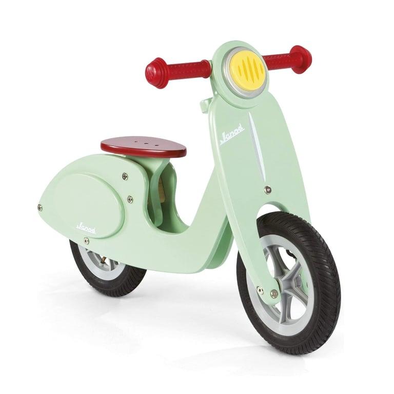 Montessori Janod 2-Wiel Scooter Balansfiets Groen