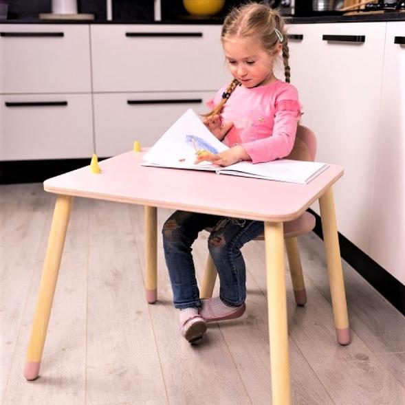 Montessori Family SCL Bunny Tafel en Stoel Set Roze