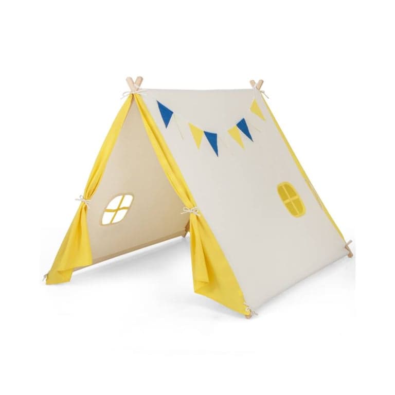 Costway Speeltent met Massief Houten Frame