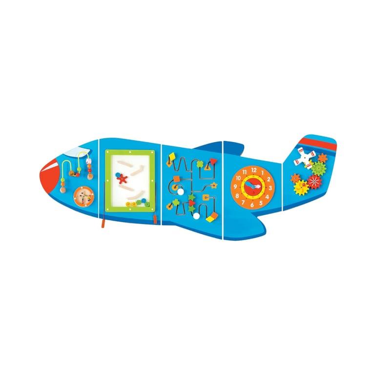 Montessori SPARK & WOW Airplane Sensory Activity Wall Busy Board