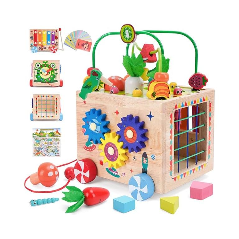 Montessori Melofaver 10-in-1 Houten Activiteitenkubus