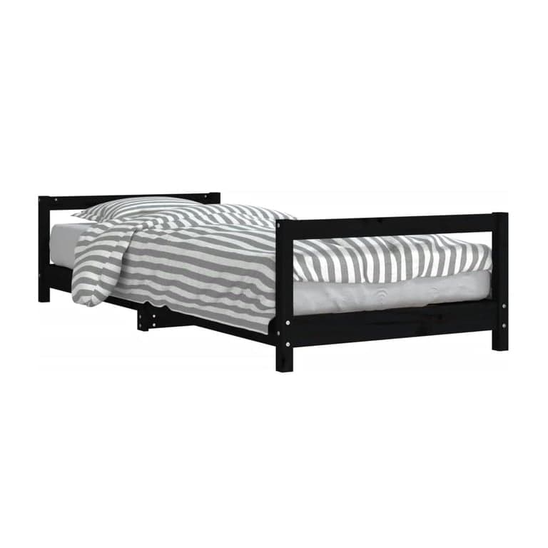 Tonture Lage Vloer Bed Single Zwart