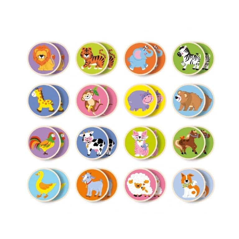 Viga Memory Spelletjes Dieren