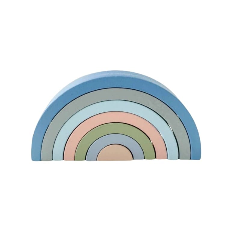 Henry & Flo Houten Regenboog Stapelaar Hemel 7 Stuks