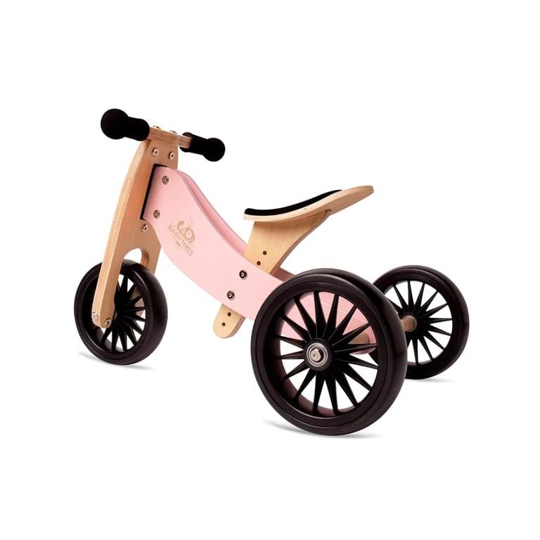 Montessori Kinderfeets 2-in-1 Balansfiets Tiny Tot Plus Rose