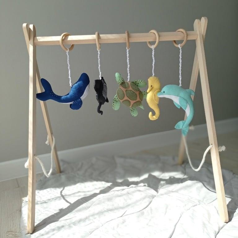 Montessori nyushastik Oceaan Baby Gym 5 Speelgoedjes